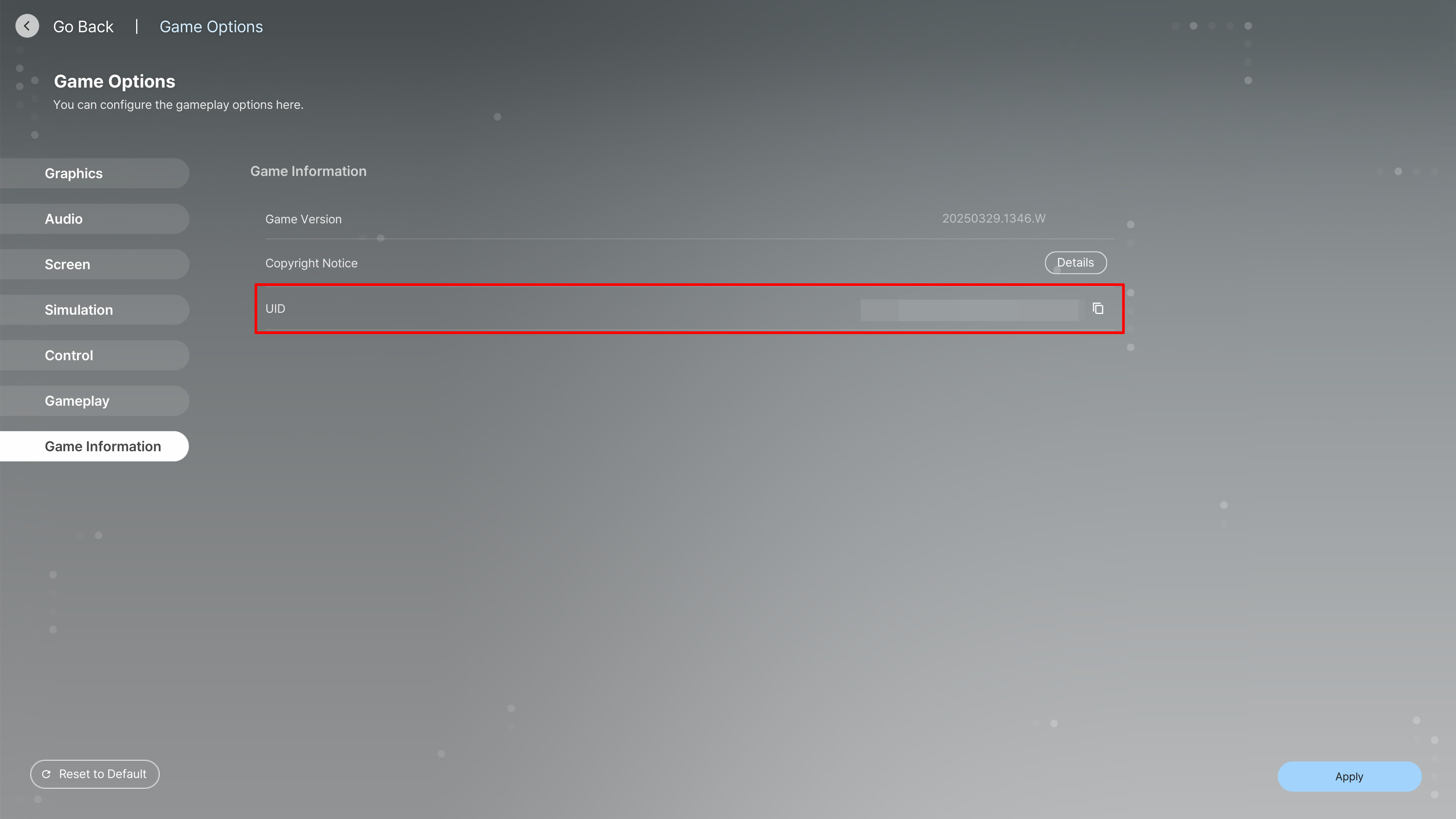 How to find your EZZO CHAT UID