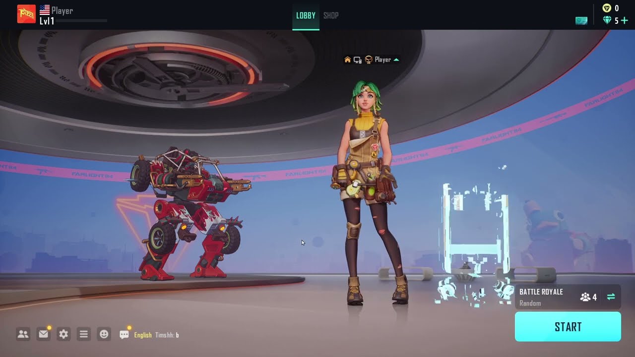 Farlight 84 player profile screen displaying the unique numerical UID