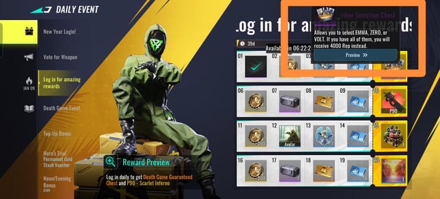 Blood Strike Bunny Force Strike Pass menu
