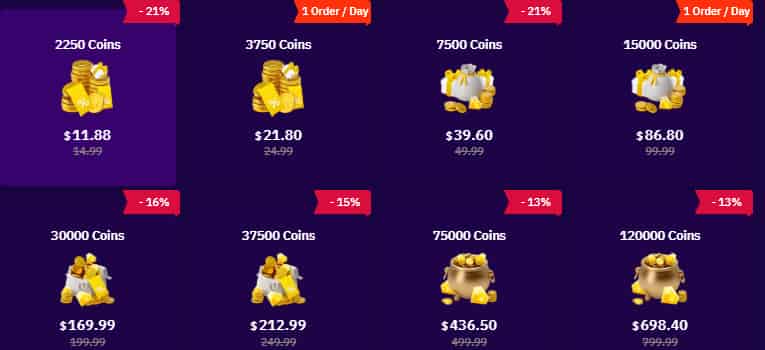 Pakej 37,500 Tango Live Coins