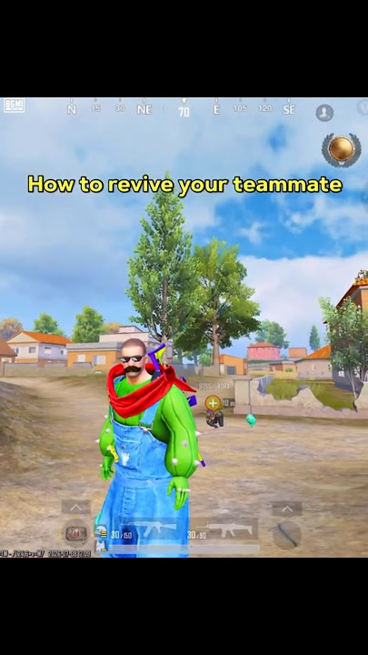 PUBG Mobile squad member reviving a teammate
