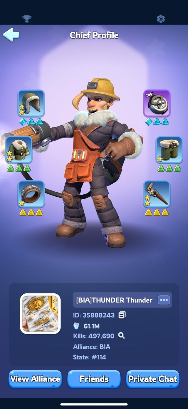 Whiteout Survival user profile screen showing numerical Player ID location