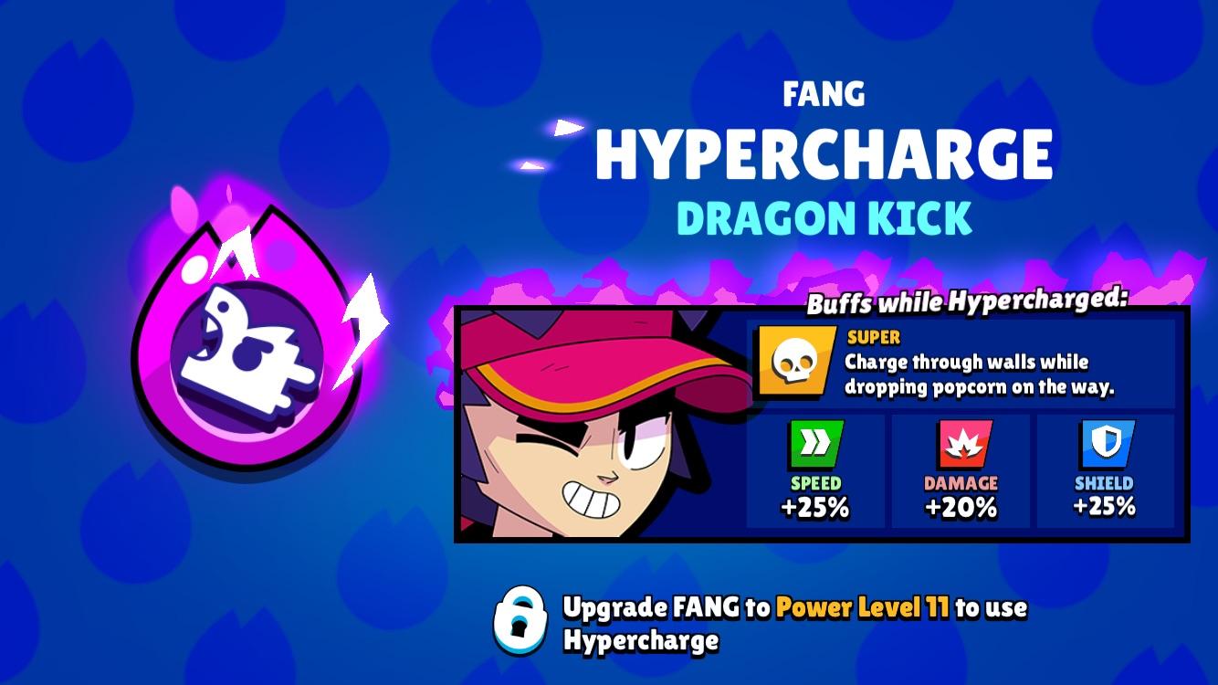 Brawl Stars Hypercharge unlock button showing coin requirement