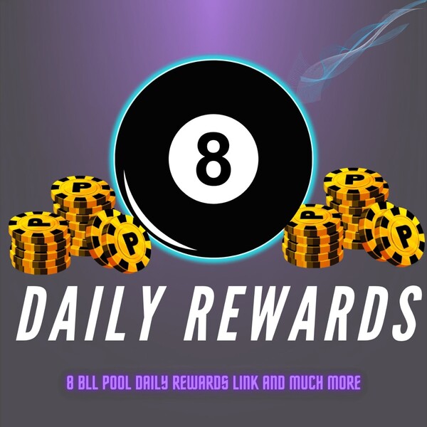 Screenshot of 8 Ball Pool daily spin and free chest rewards screen