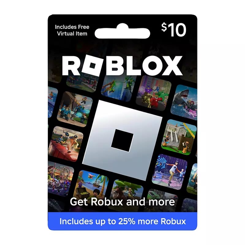 Roblox 10 dollar gift card voucher