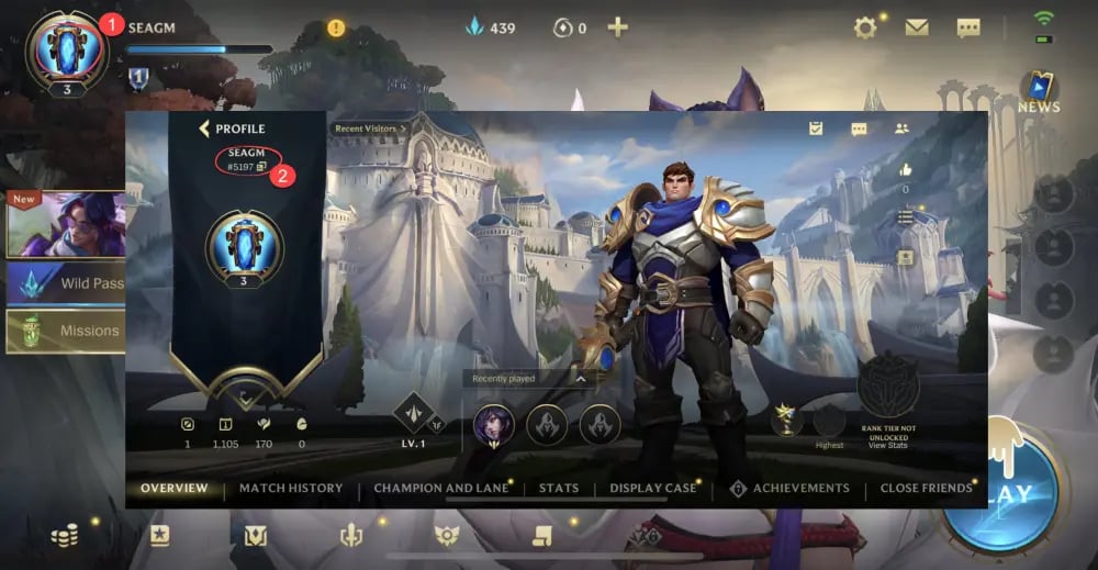 How to find your League of Legends: Wild Rift Cores UID