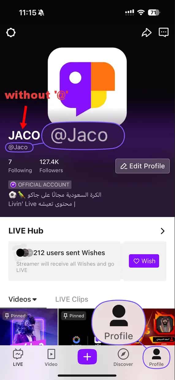 How to find your Jaco Chat UID