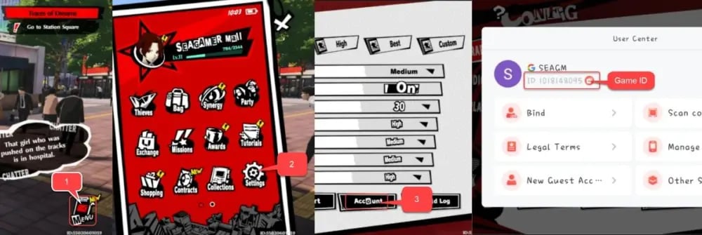 How to find your Persona 5: The Phantom X Cognition Crystals UID