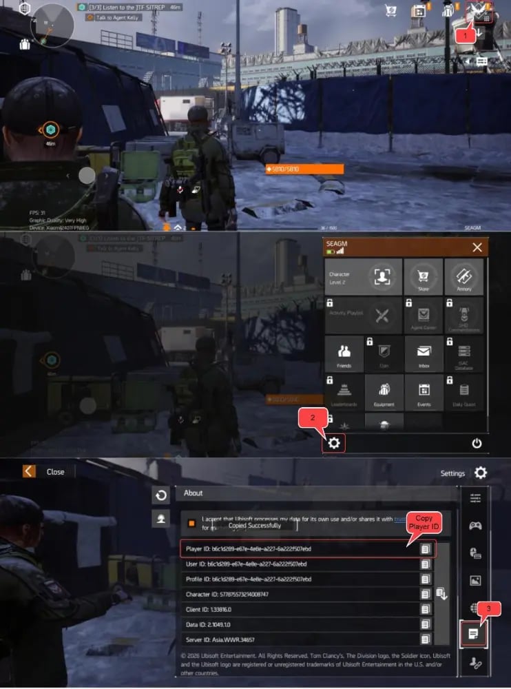 How to find your The Division Resurgence Premium Credits UID