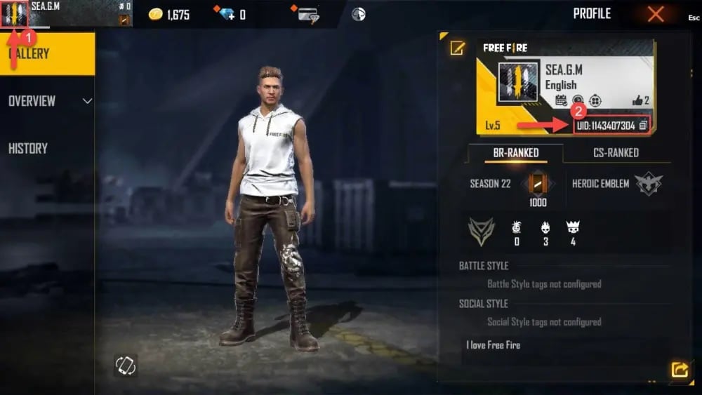 How to find your Free Fire UID