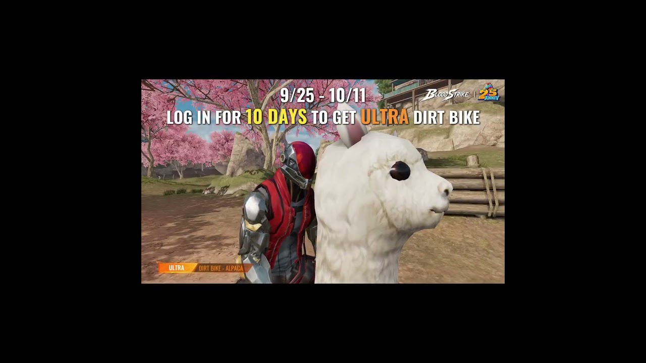 Blood Strike Dirt Bike Llama vehicle skin