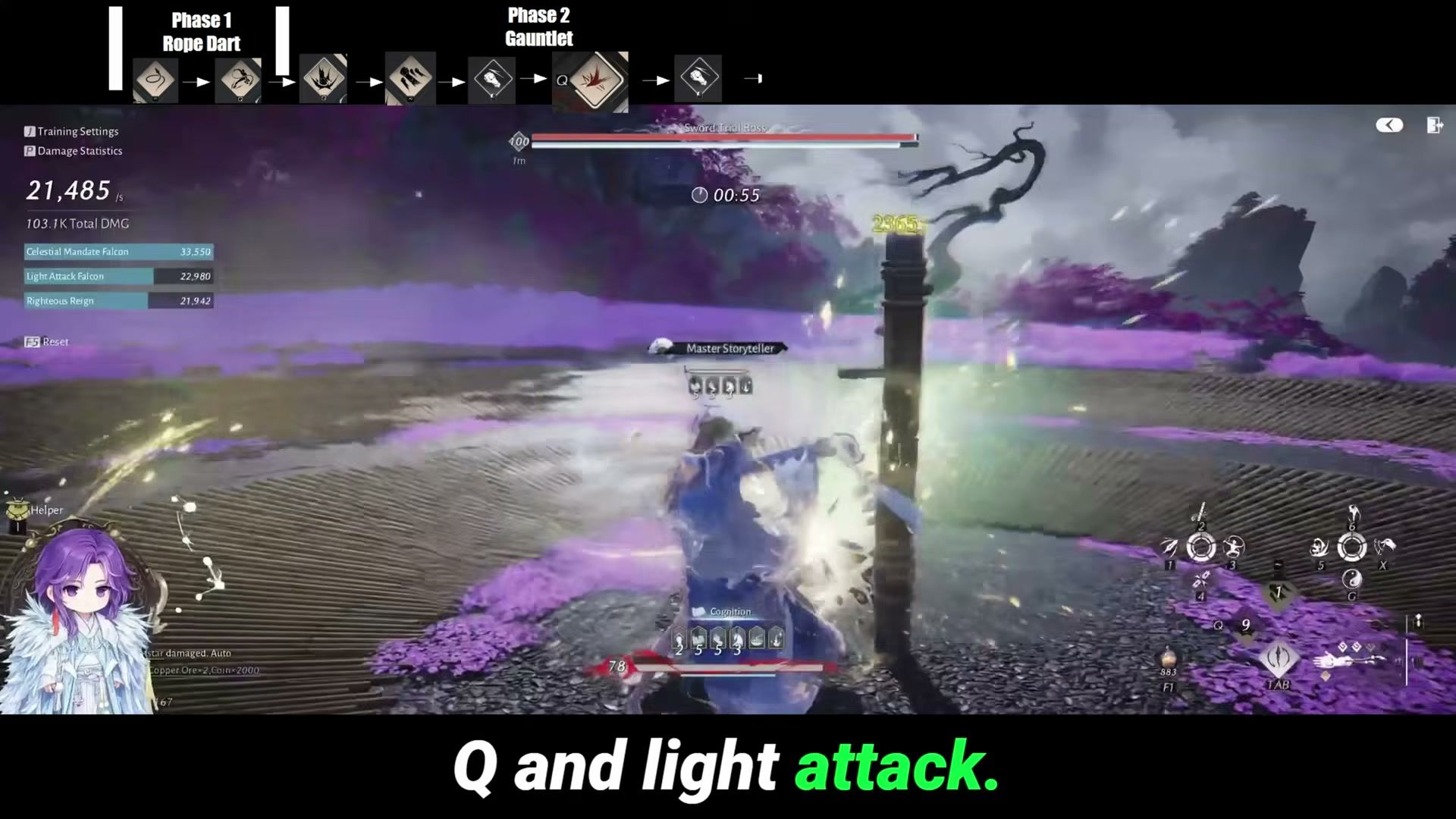 Where Winds Meet Gauntlets best rotation Rope Dart into Gauntlets