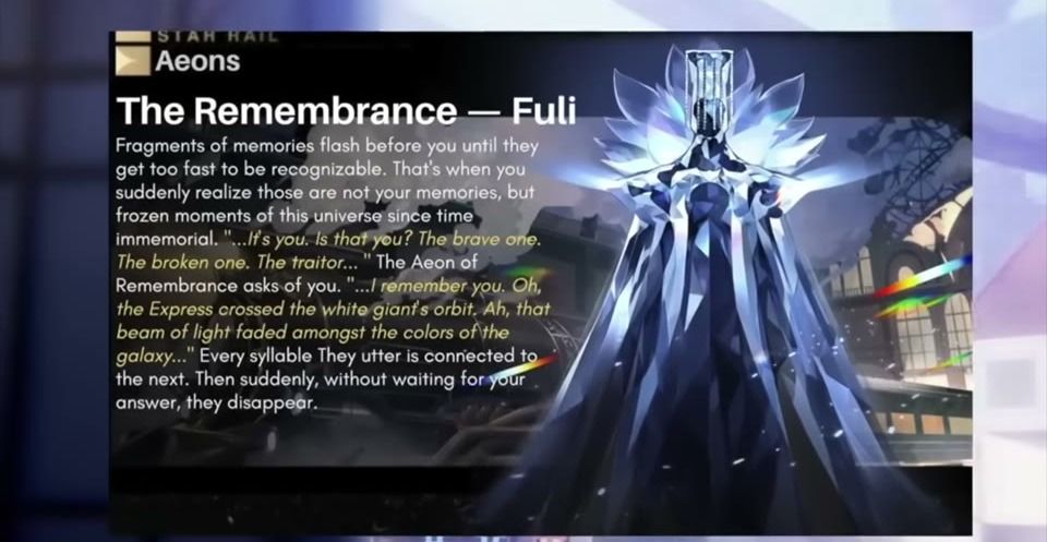 Fuli Remembrance calls Trailblaze the traitor Honkai Star Rail lore