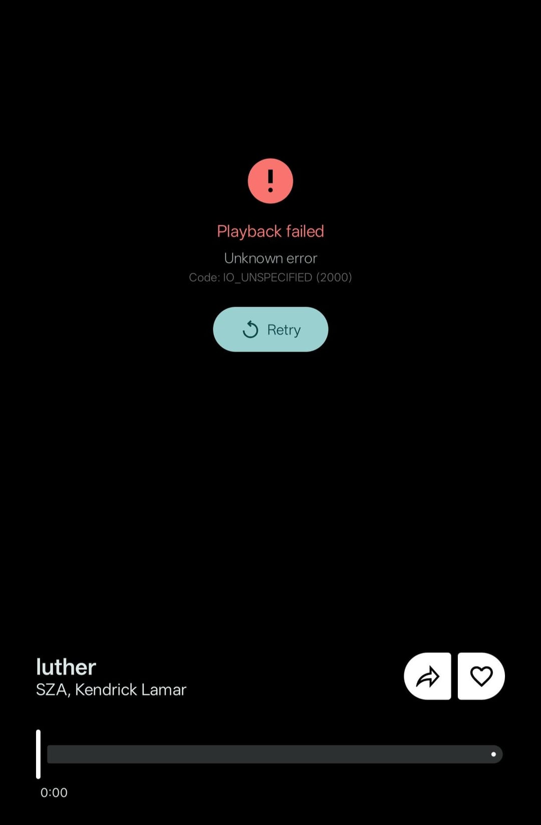 IMO app alert showing video playback error or reward loading failure