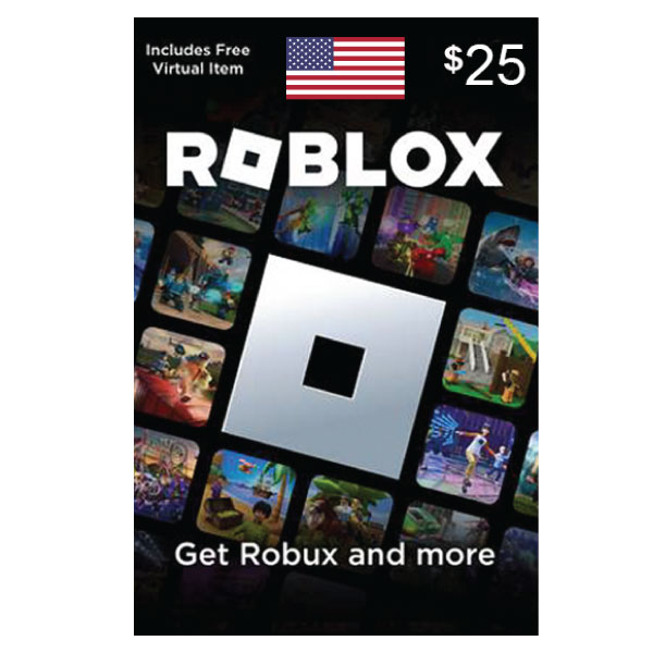 Roblox 25 dollar gift card digital code