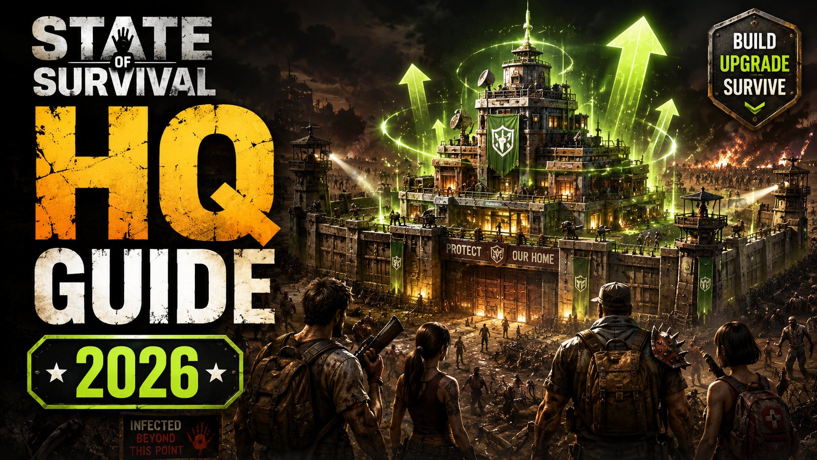 Crafting hero gear in State of Survival after upgrading headquarters to level 16