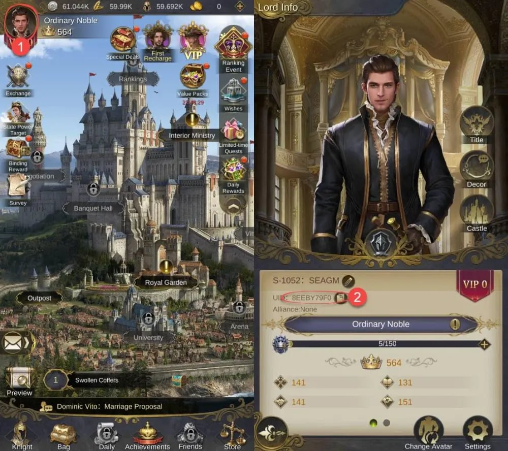 How to find your King's Choice SEA UID