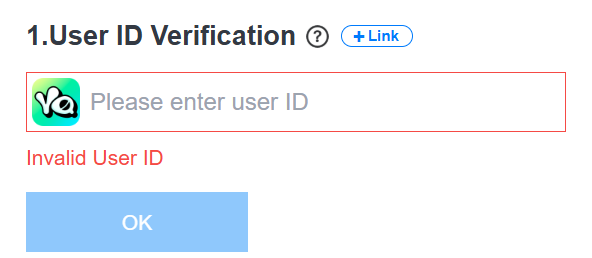 YallaPay browser interface showing the User ID input field