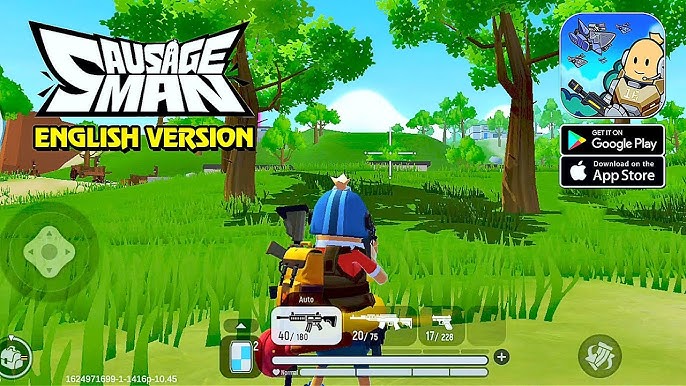 Sausage Man 100 player battle royale firefight with tactical cover