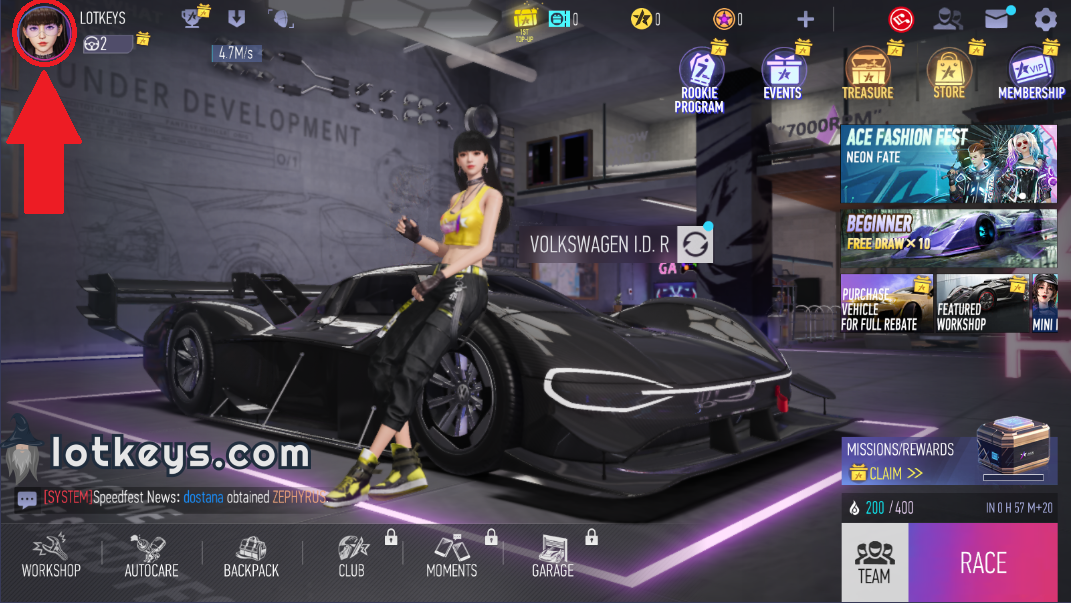 Ace Racer 3180 Tokens tier