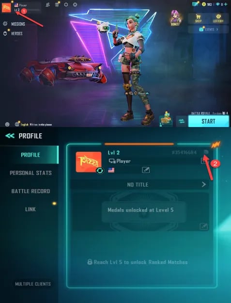 How to find your Farlight 84 Diamonds UID