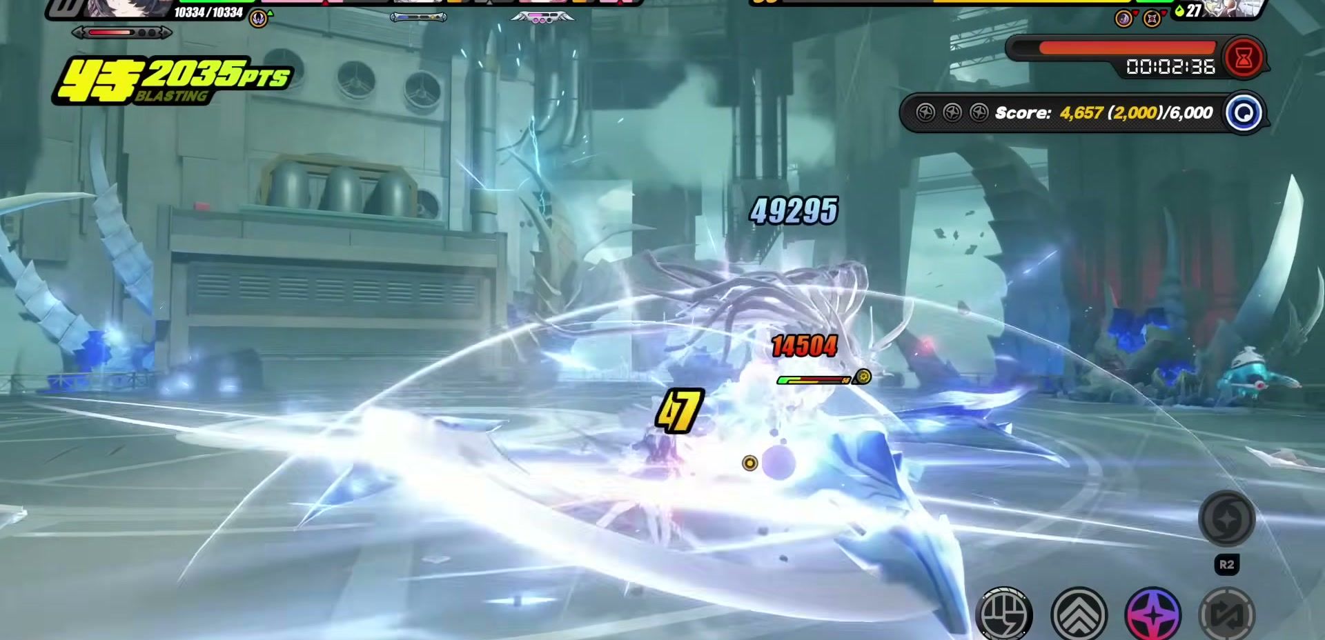 Remielle Deadly Assault Stage 1 combat score UI