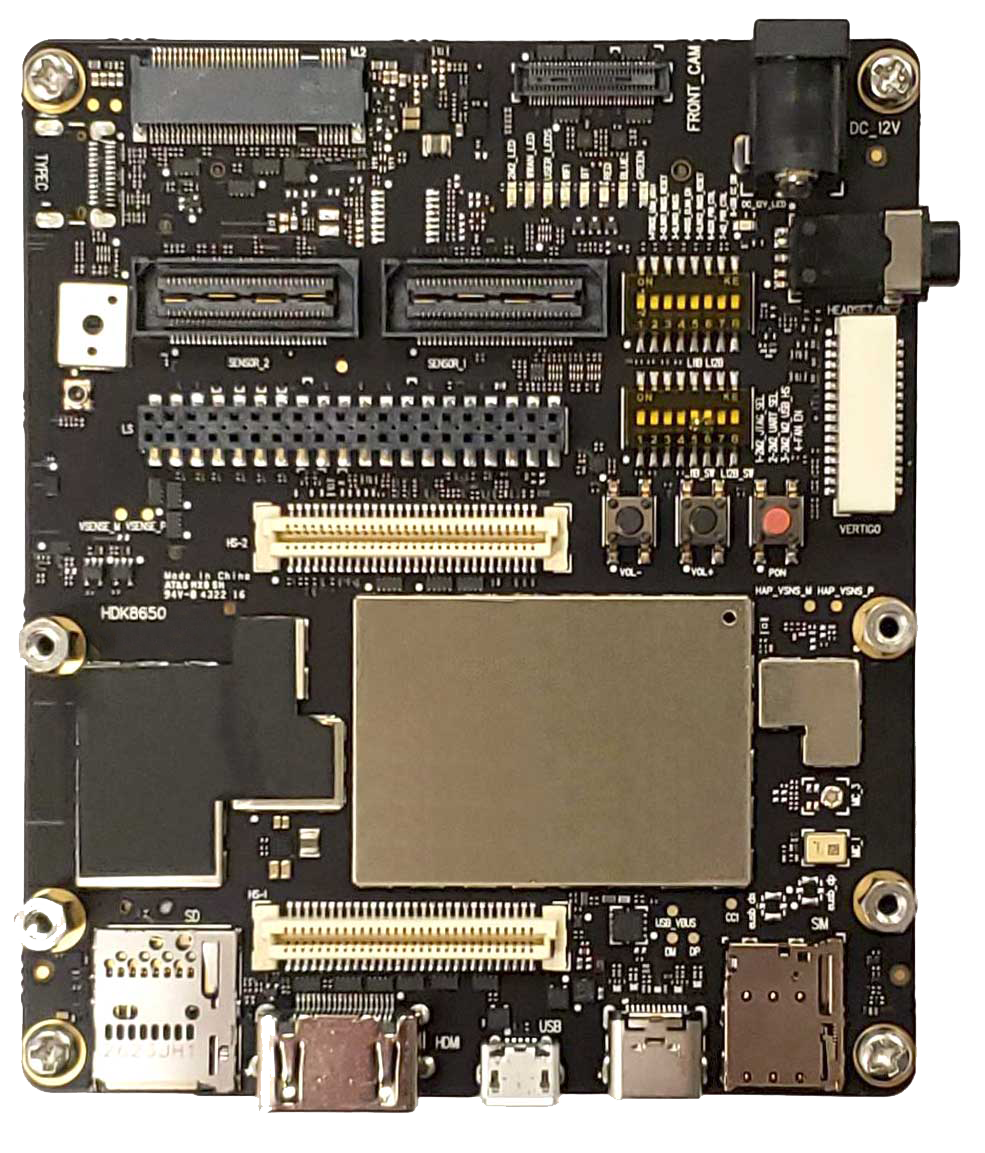 Snapdragon mobile processor on Android device board