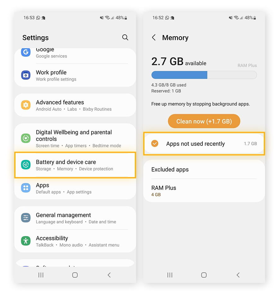Android system settings screen highlighting the clear cache option for Ace Racer