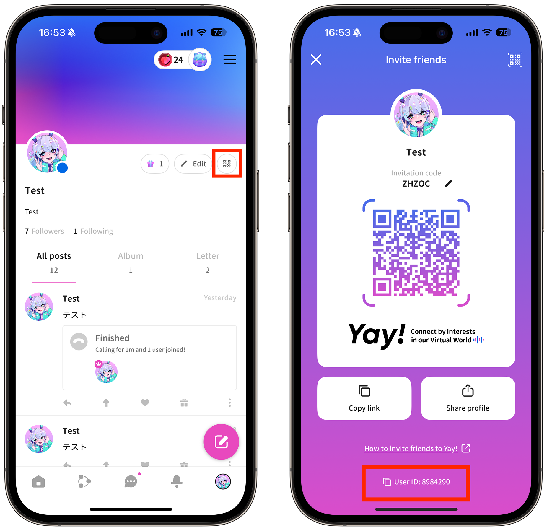 How to find your YAYYA Chat UID