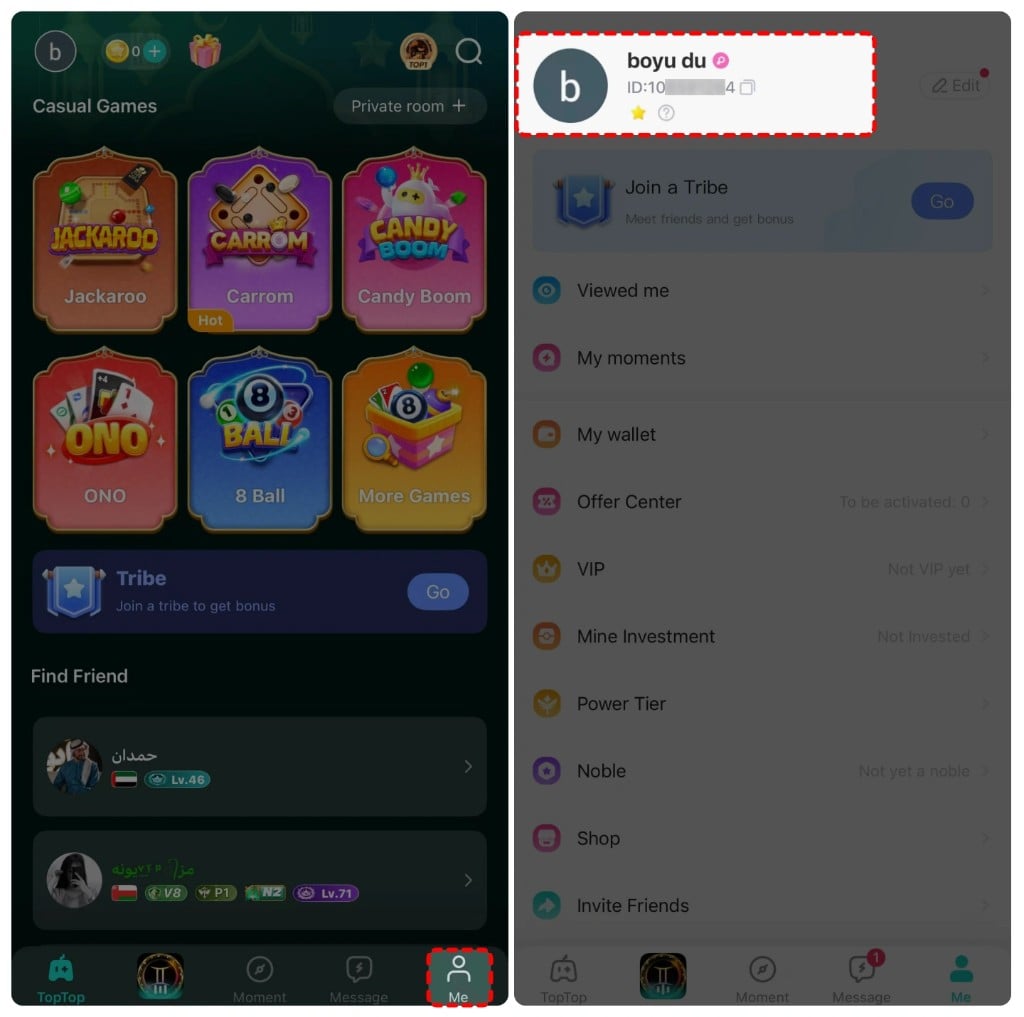 How to find your Top Top UID