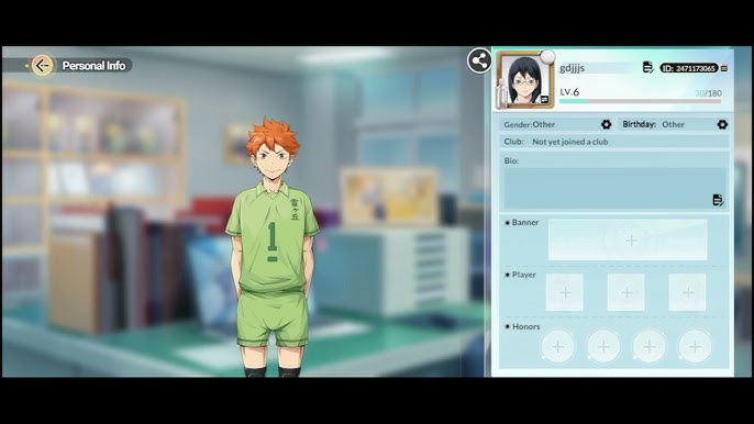 Screenshot showing where to tap the avatar icon to find Player ID