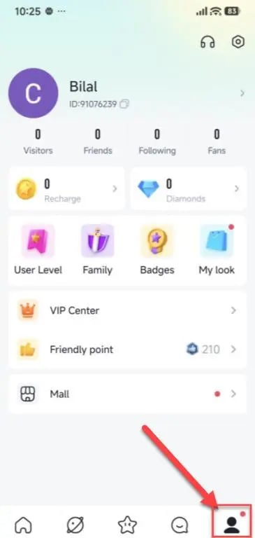 How to find your Yoho Coins Top Up UID