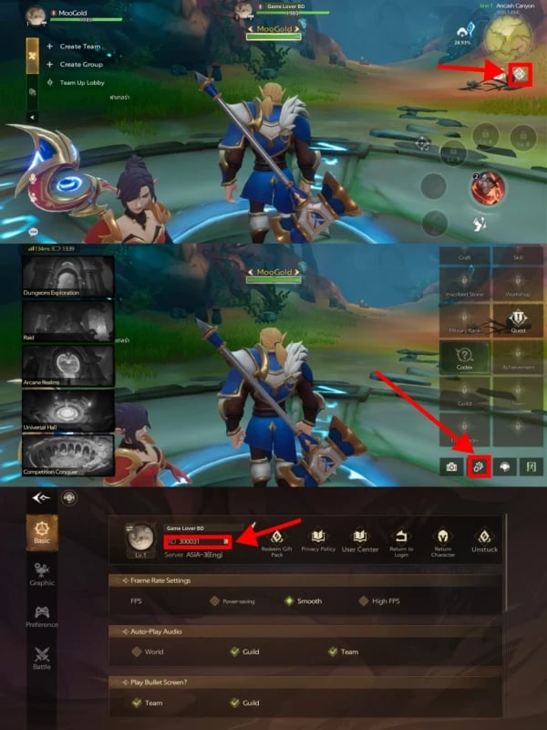 Tarisland in-game shop displaying Crystal packs and privilege tickets
