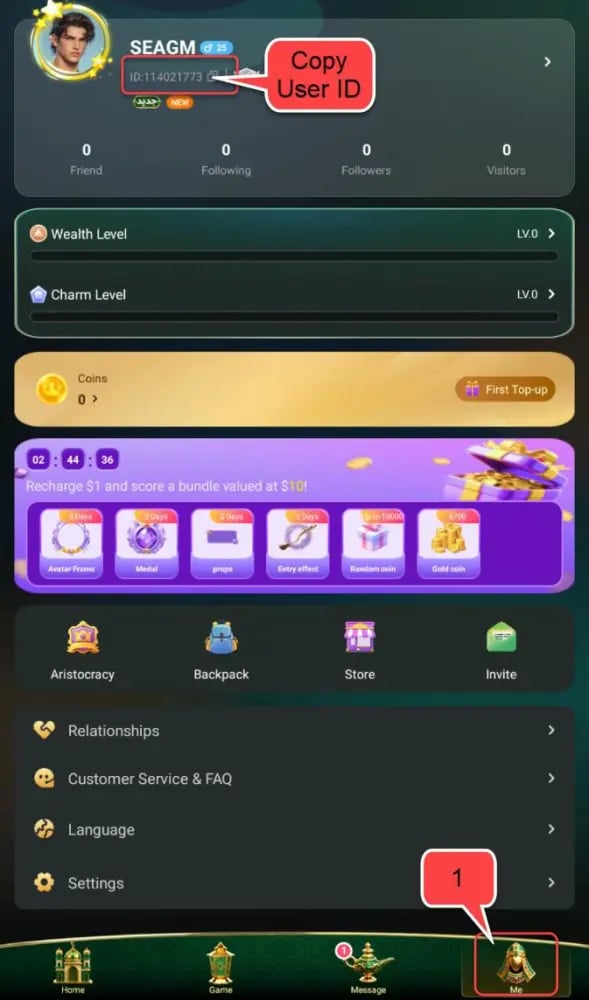 How to find your Habi Coins UID