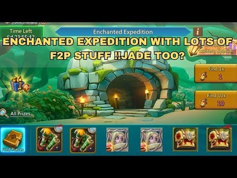 Lords Mobile Enchanted Expedition event interface