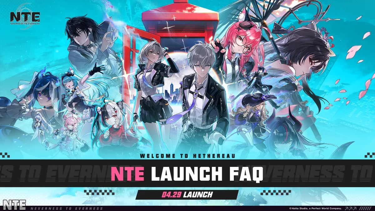 Neverness to Everness server selection screen showing NA EU Asia regions