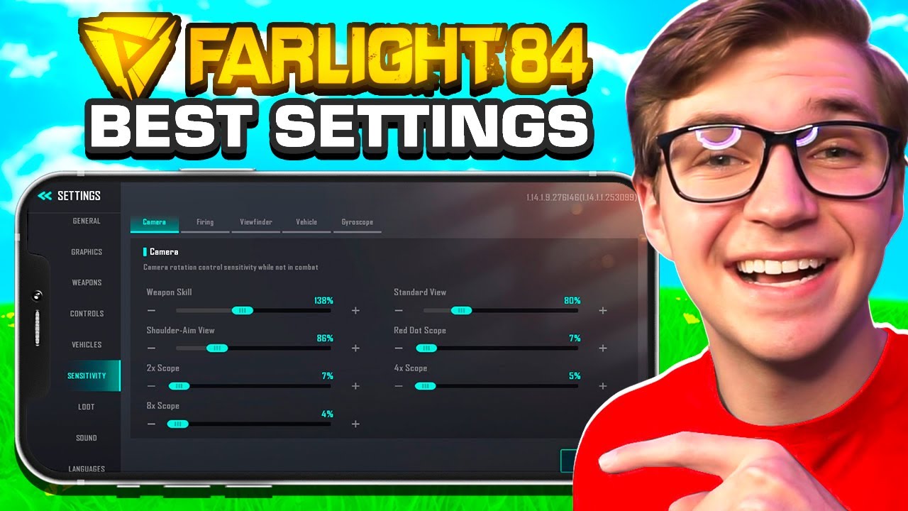 The graphics and performance settings screen in Farlight 84 on a phone