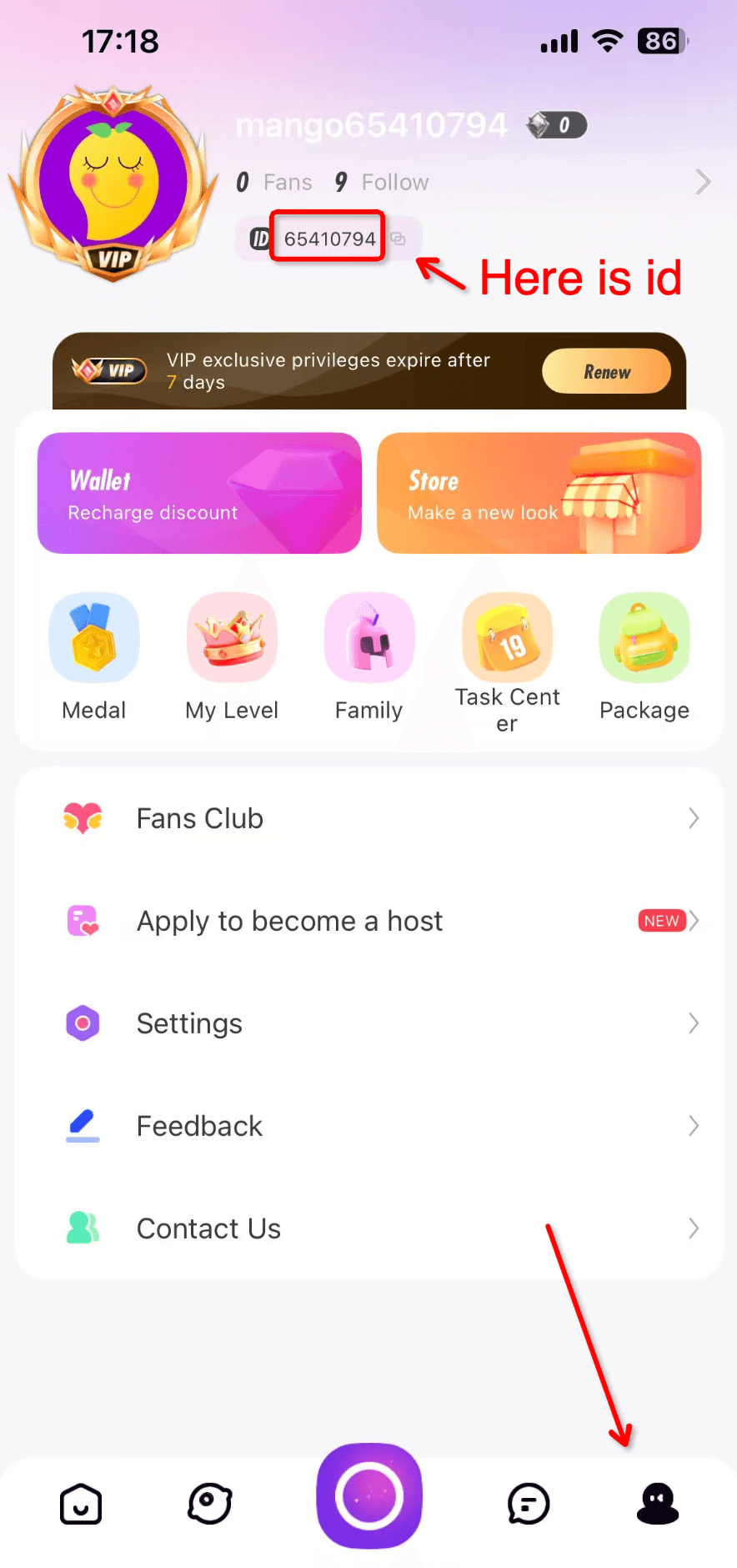 Mango Live Diamonds Top Up guide image