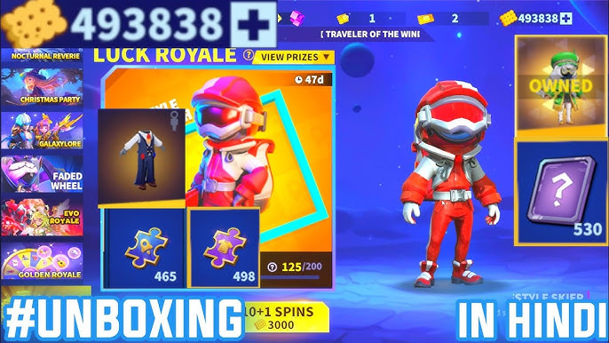 In-game shop interface showcasing Super Sus character outfits and Goldstar prices