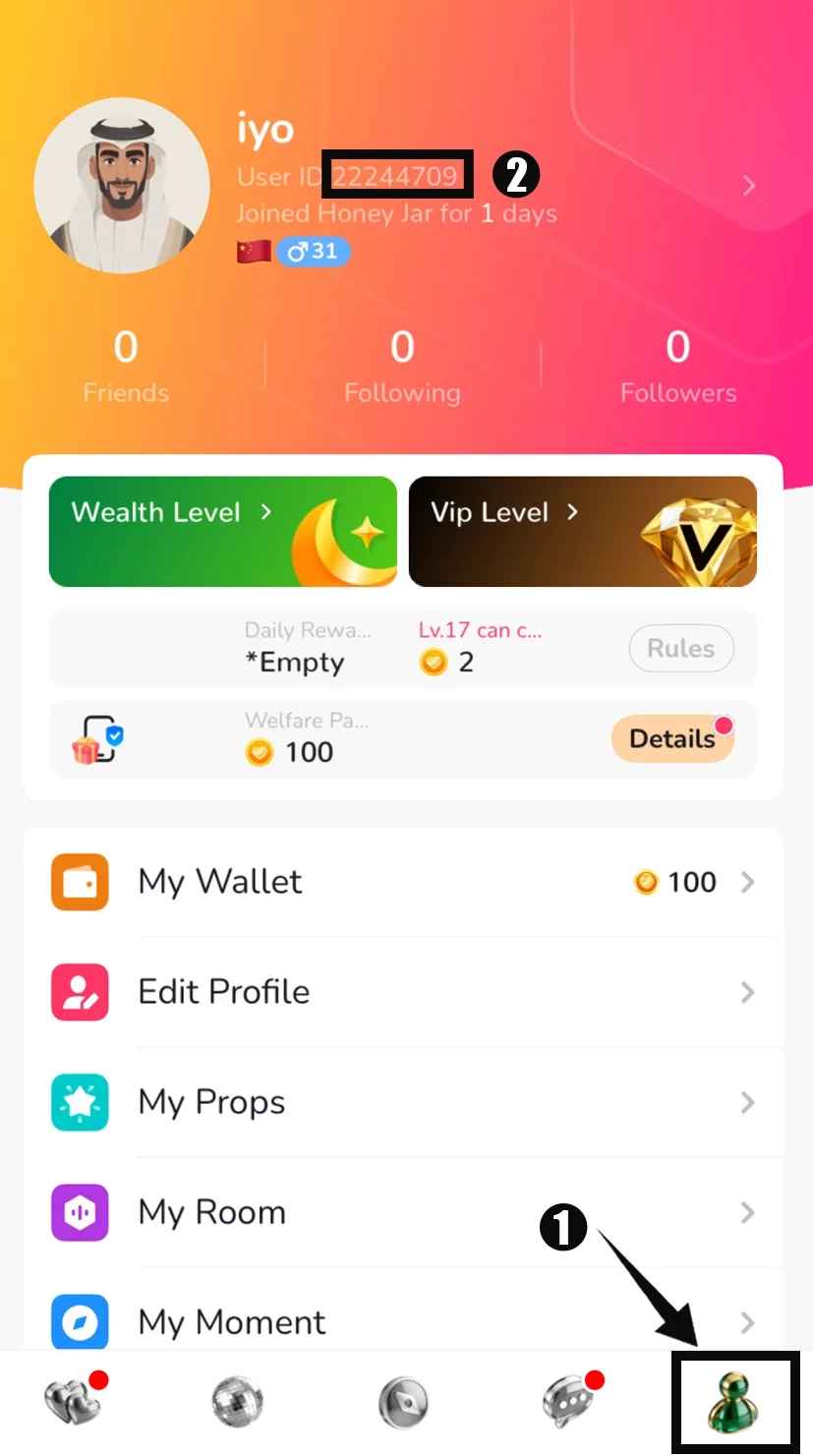 How to find your Honey Jar UID