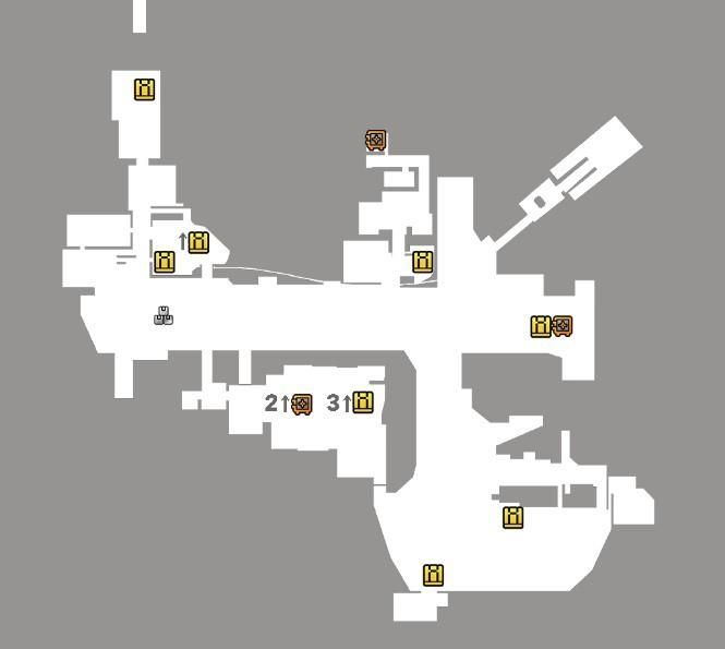 Bahamut Warehouse loot route markers for Enigma of the Labyrinth
