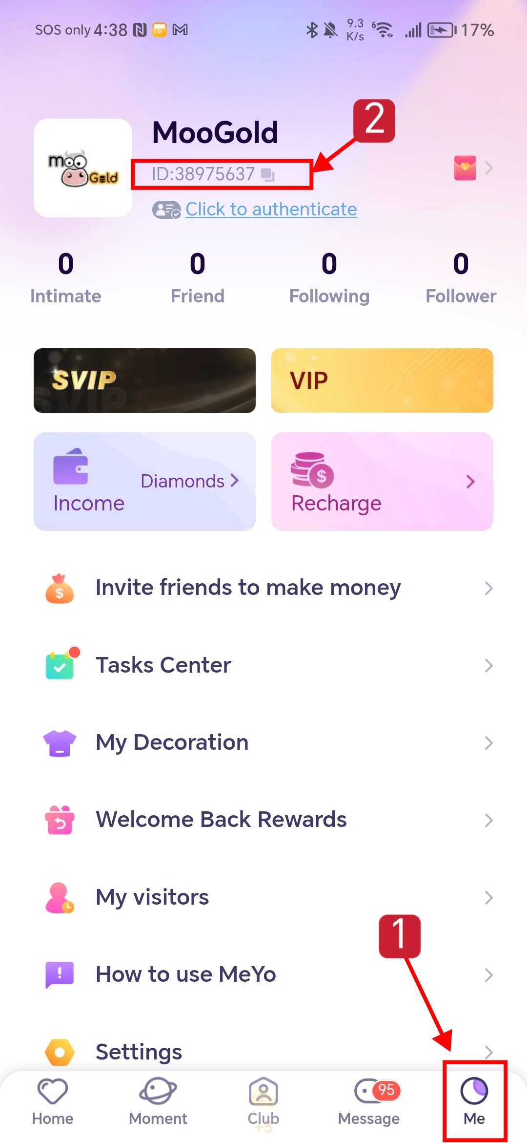 How to find your MEYO Live UID
