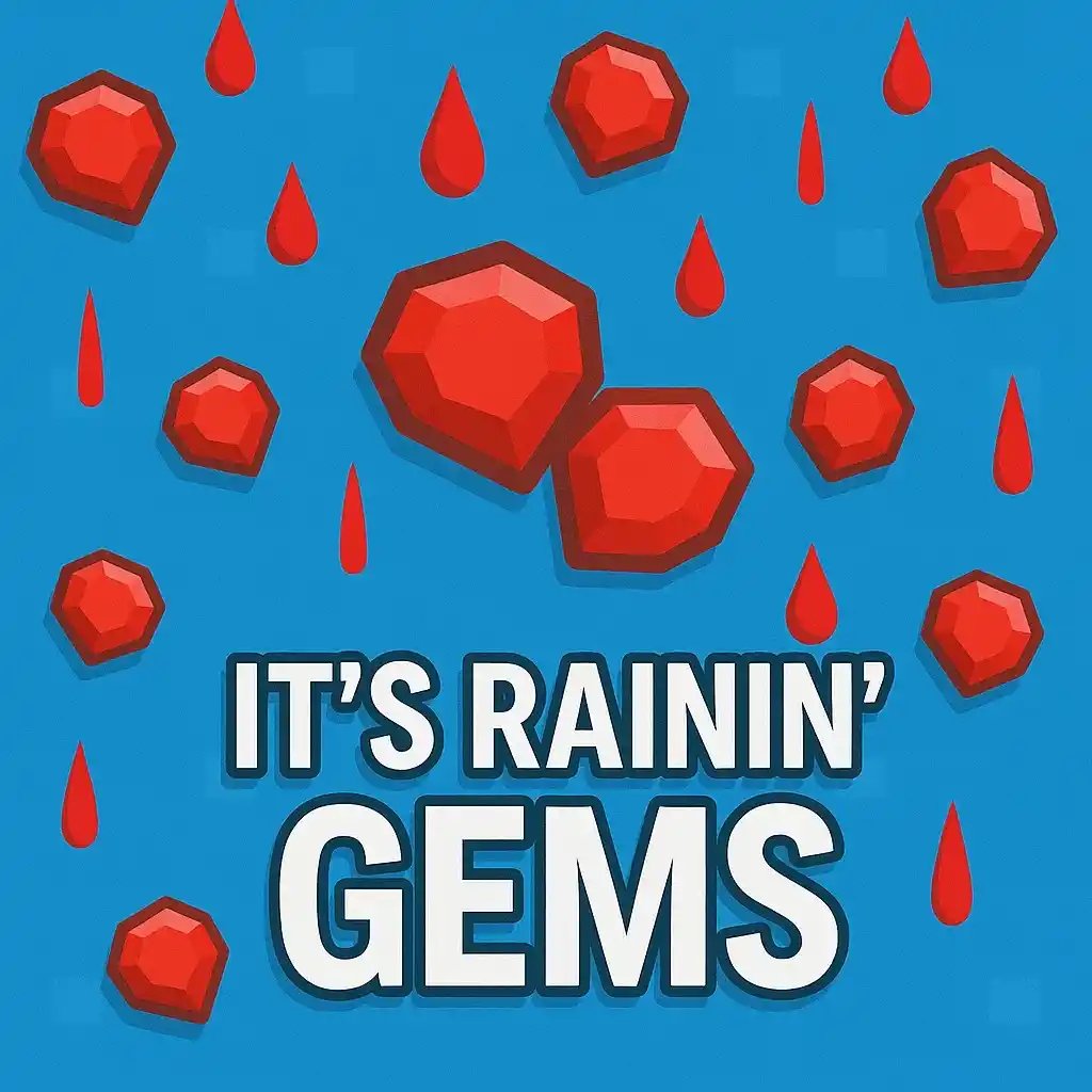 Growtopia Its Rainin Gems pack