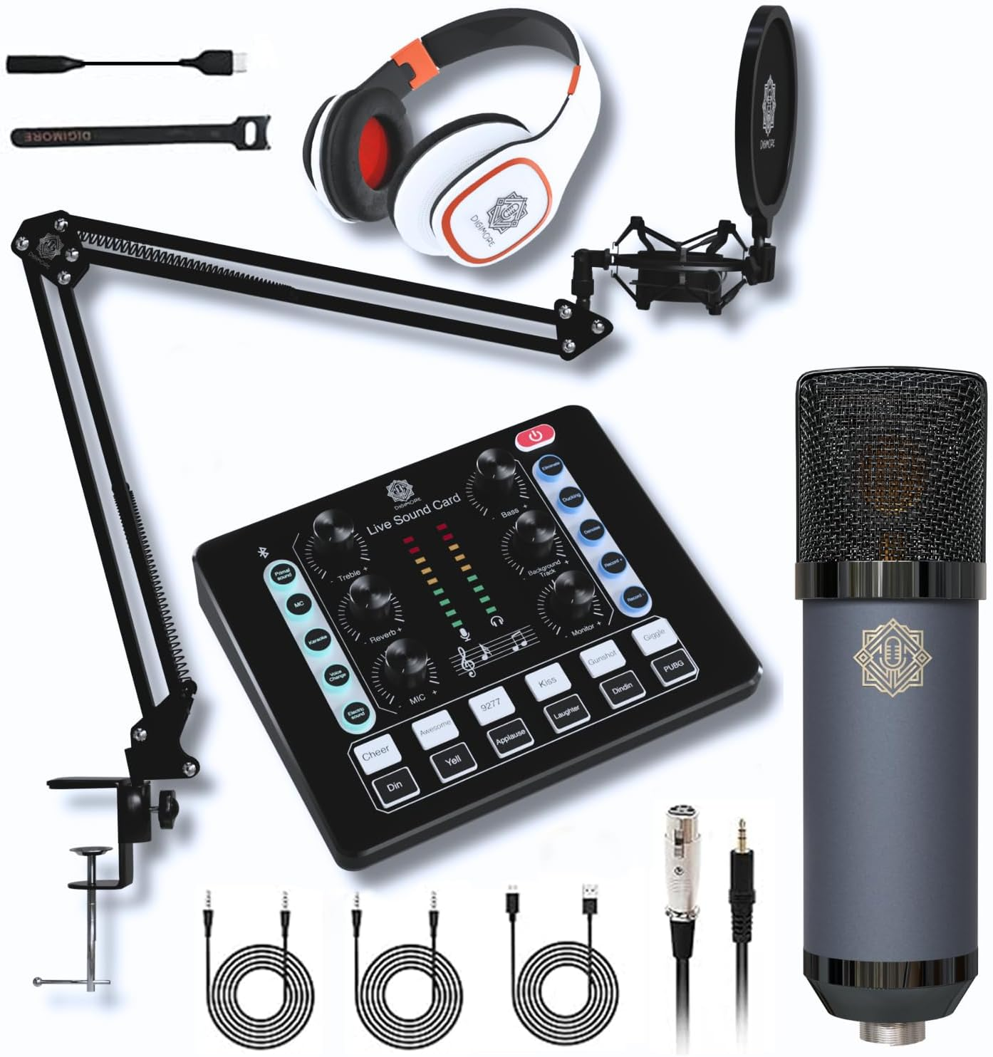 StarMaker solo recording screen displaying real-time vocal pitch correction bars