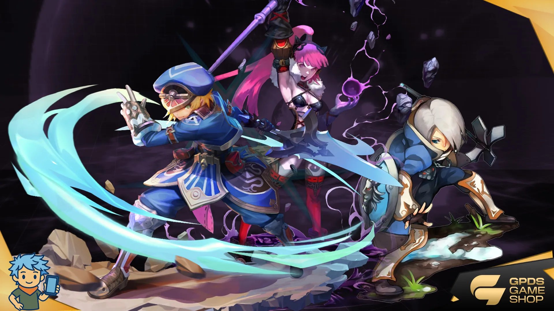 Dragon Nest M Classic players fighting in the Sea Dragon Nest raid