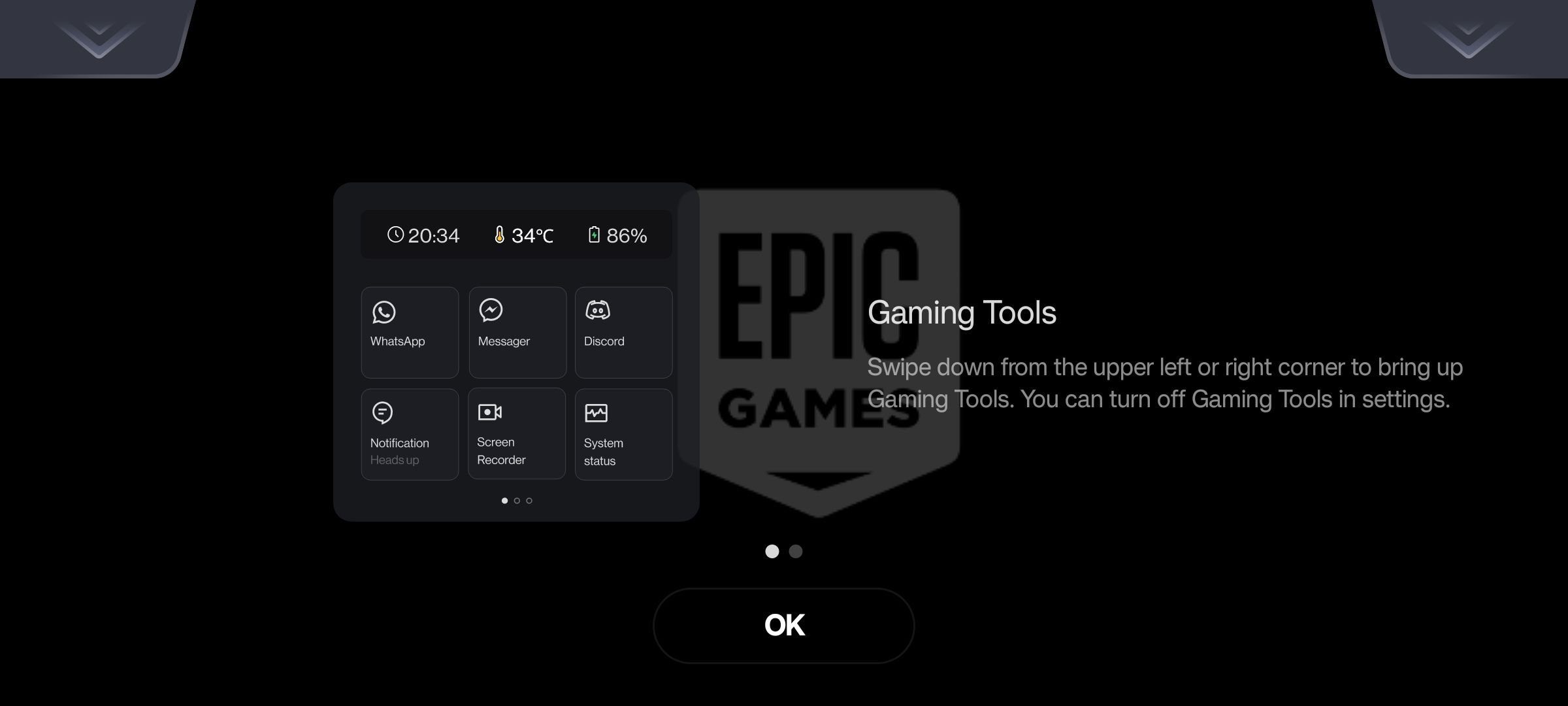 OnePlus Gaming Mode utility interface