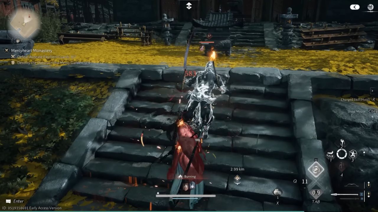 Where Winds Meet melee combat parry and sword deflect visual timing