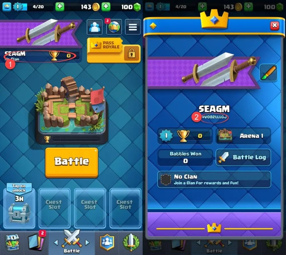 How to find your Clash Royale Gems UID
