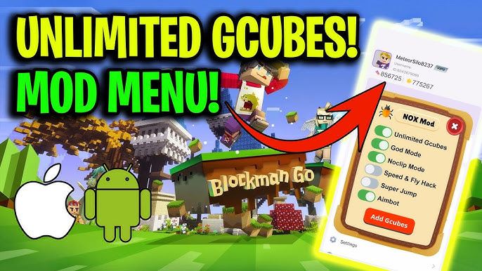 Blockman Go in-game visual settings menu on mobile