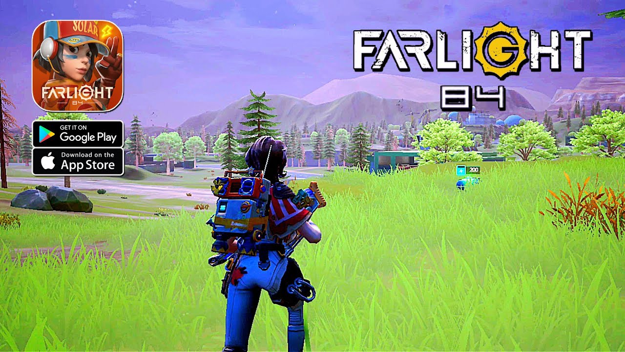 A squad firefight in Farlight 84 with jetpacks and vehicles in play